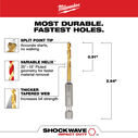 1/8" SHOCKWAVE Impact Duty RED HELIX Titanium Drill Bit image number 1